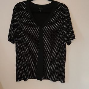 Talbots short sleeve silky blouse